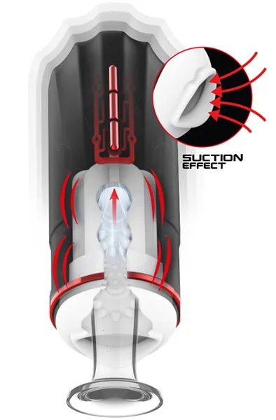 Bild 2 för Megabite Mouth Suction & Vibration Masturbator Masturbator