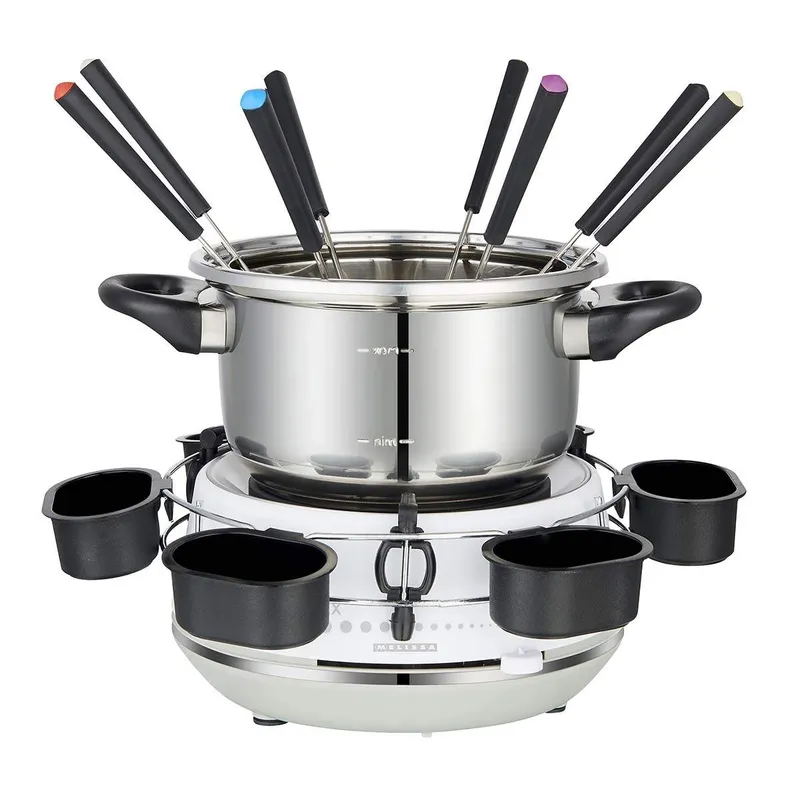 Bild 2 för MELISSA Elektrisk fondue 2L 1200W Rostfritt stål / Vit