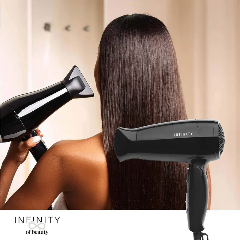 Bild 2 för Melissa Hårtork Hair dryer Infinity black/grey - 1600 W