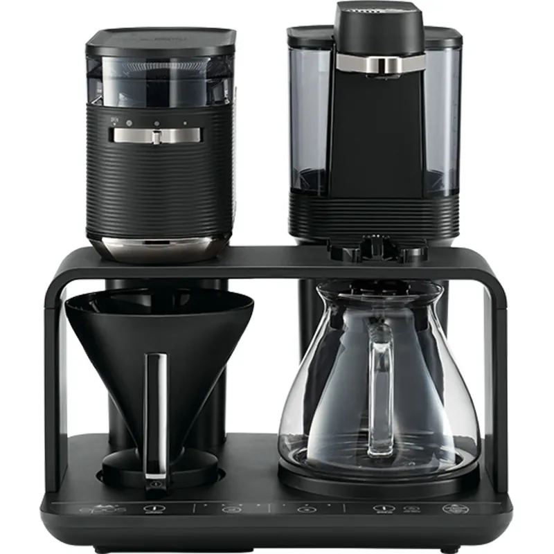 Alternativ bild 0 för Melitta 1024-01, Droppande kaffebryggare, Kaffebönor, Inbyggd kvarn, 1515 W, Svart, Silver