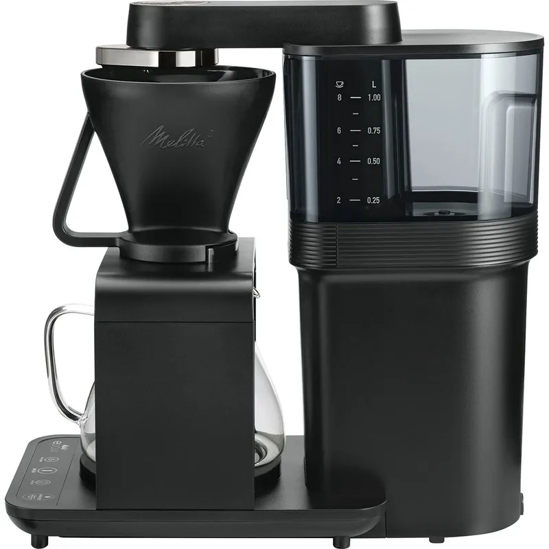 Bild 2 för Melitta 1024-11, Droppande kaffebryggare, Inbyggd kvarn, 1515 W, Svart, Silver