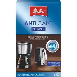 Produktfoto för Melitta Bio Avkalkning pulver 6x20g