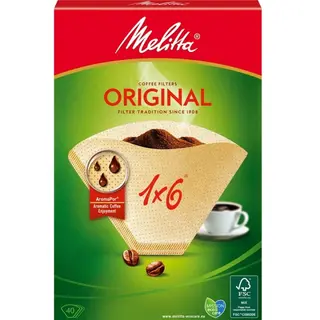 Produktfoto för Melitta Kaffefilter 1X6 - 40 st.