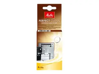 Produktfoto för Melitta Rengöringstablett Kaffe/Espressomaskiner 4x1,8g