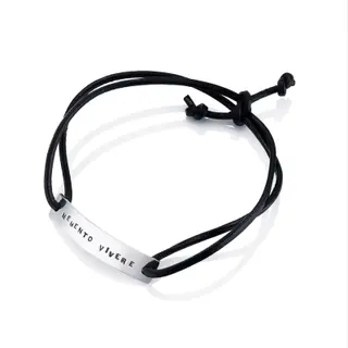 Produktfoto för Memento Leather Armband Silver