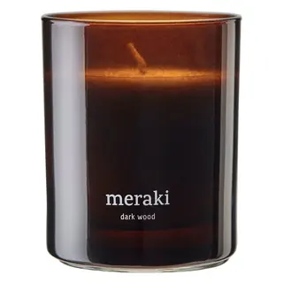 Produktfoto för Meraki Dark Wood Scented Candle  Medium