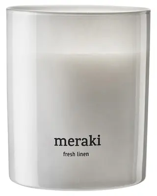 Produktfoto för Meraki Fresh Linen Scented Candle  Medium