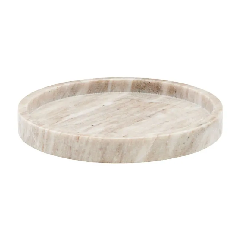 Alternativ bild 0 för Meraki - Marble Tray Ø 25 cm - Beige (312530012)