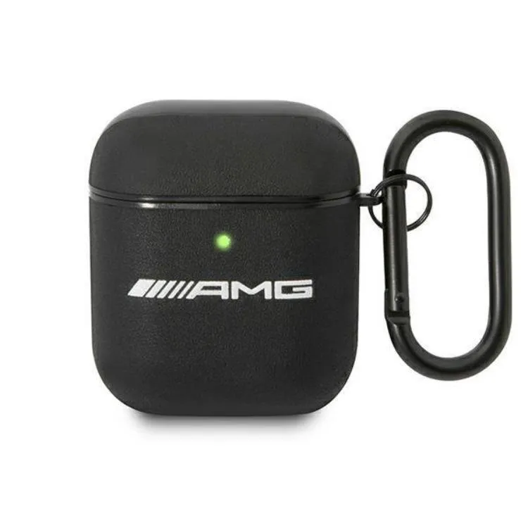 Alternativ bild 0 för Mercedes AMG Leather Big Logo - Apple AirPods dėklas, juodos spalvos