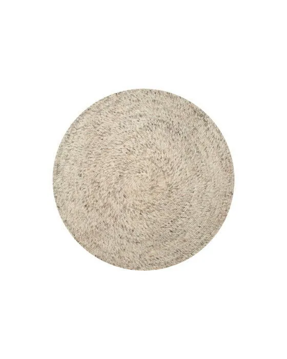 Bild 1 för Merino matta rund beige
