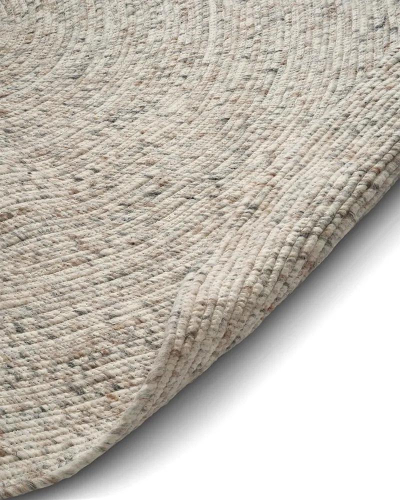 Bild 2 för Merino matta rund natural beige
