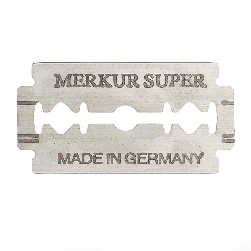 Bild 2 för Merkur Solingen Double Edge Razor Blades Super Platinum Stainless x10