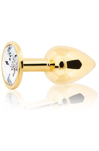Bild 1 för Metal Plug Small - Gold/Clear