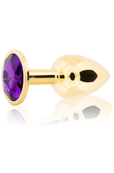 Bild 1 för Metal Plug Small - Gold/Purple