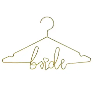 Produktfoto för Metall Galge "Bride" Guld 45x27cm