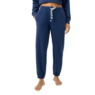 Produktfoto för Mey Solid Love Ankle Lounge Pants Navy bomull XX-Large Dam
