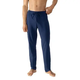 Produktfoto för Mey Solid Night Long Bottoms Mörkblå bomull XX-Large Herr