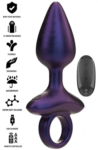 Produktfoto för Michael Vibrating Anal Plug Remote Control Analplugg med vibrator
