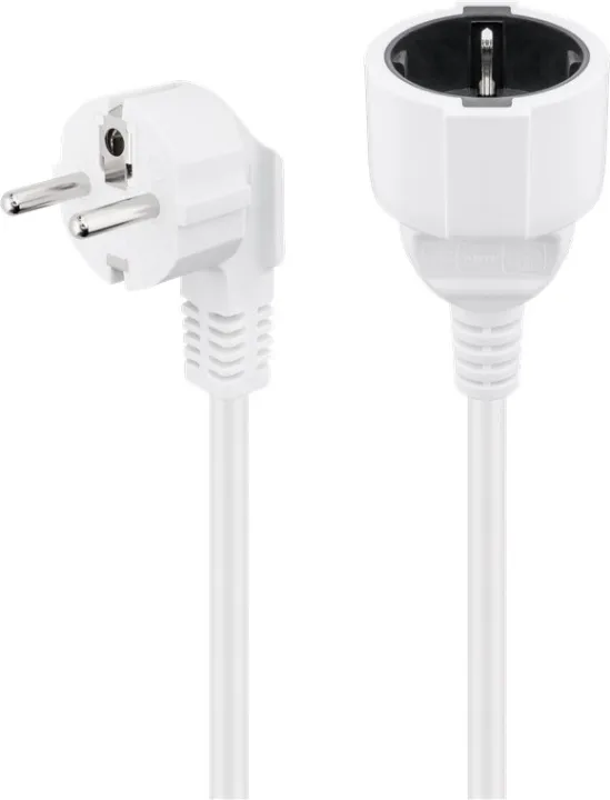 Alternativ bild 0 för MicroConnect - Förlängningskabel för ström - power CEE 7/7 (hona) till power CEE 7/7 (hane) - AC 250 V - 2 m - 90° kontakt