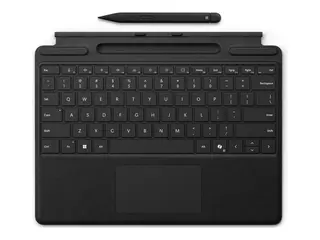 Produktfoto för Microsoft Surface Pro Signature Keyboard med Slim Pen 2, pekplatta, Microsoft, Surface Pro 10 Surface Pro 9 Surface Pro 8 Surface Pro X, Sort, Alcantara, Dockning