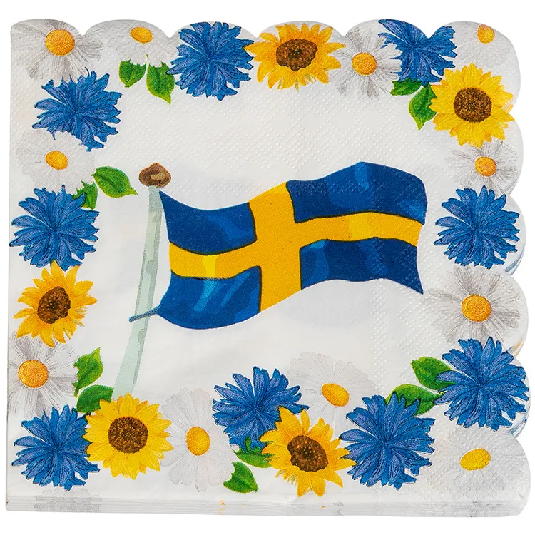 Alternativ bild 0 för Midsommar Kaffeservett 16-pack