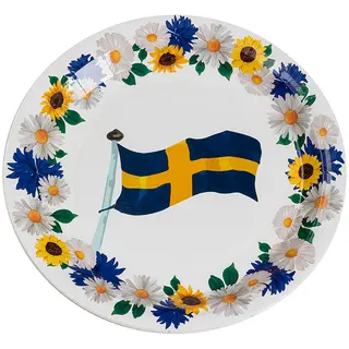 Produktfoto för Midsommar Pappersassiette 8-pack