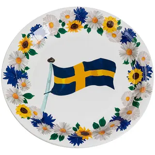 Produktfoto för Midsommar Papperstallrik 8-pack