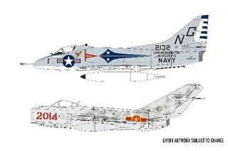 Produktfoto för Mig 17F Fresco Douglas A-4B Skyhawk Dogfight Doubl