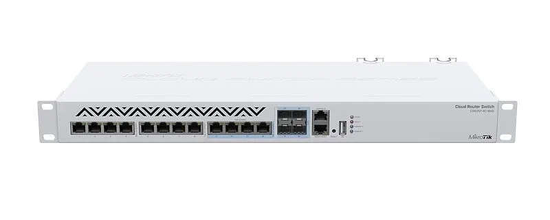 Alternativ bild 0 för MikroTik Cloud Router Switch CRS312-4C+8XG-RM - Switch - L3 - Administrerad - 12 x 10 Gigabit Ethernet + 4 x kombo 10 Gigabit SFP+ - rackmonterbar - Växelström 100 - 240 V