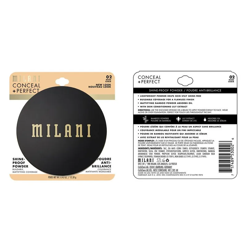 Bild 6 för Milani Conceal Perfect Shine Proof Powder Nude