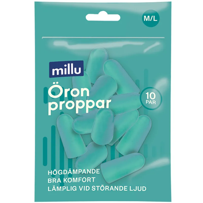Bild 1 för Millu Öronproppar Skum M/L 10 par