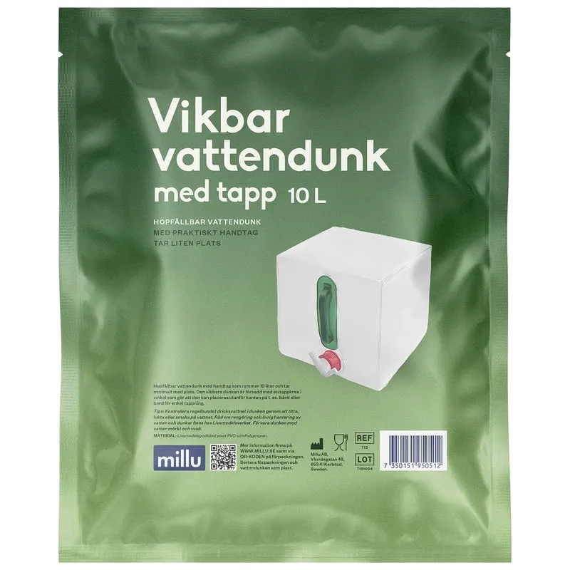 Bild 1 för Millu Vikbar Vattendunk 10 L