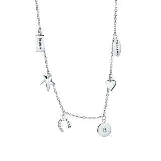 Produktfoto för Mini Charms Halsband Silver