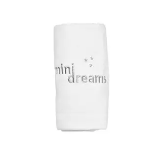 Produktfoto för Mini Dreams filt pärlsammet logo, off-white