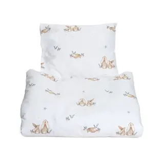 Produktfoto för Mini Dreams påslakanset spjälsäng, bunny vit