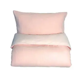 Produktfoto för Mini Dreams påslakanset spjälsäng, little wave light pink