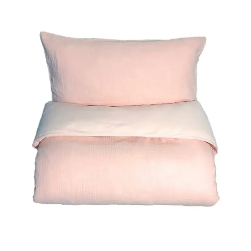 Alternativ bild 0 för Mini Dreams påslakanset spjälsäng, little wave light pink
