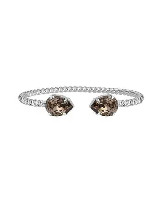 Produktfoto för Mini drop armband greige rhodium
