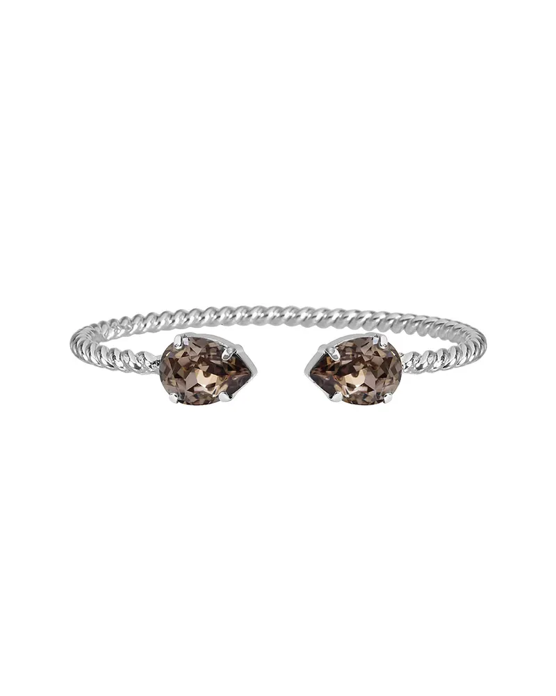 Bild 2 för Mini drop armband greige rhodium