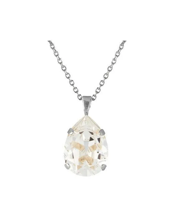 Bild 1 för Mini Drop halsband crystal rhodium