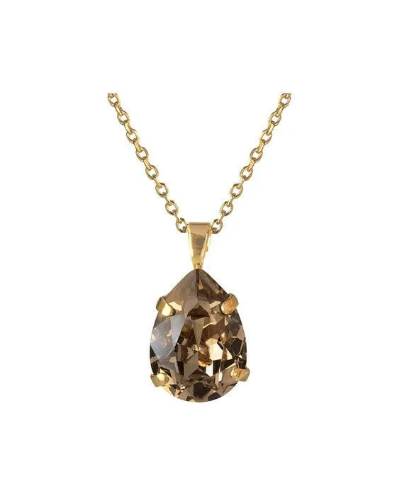 Bild 1 för Mini Drop halsband greige