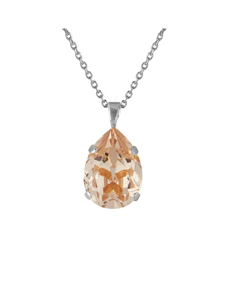 Bild 2 för Mini Drop halsband silk rhodium