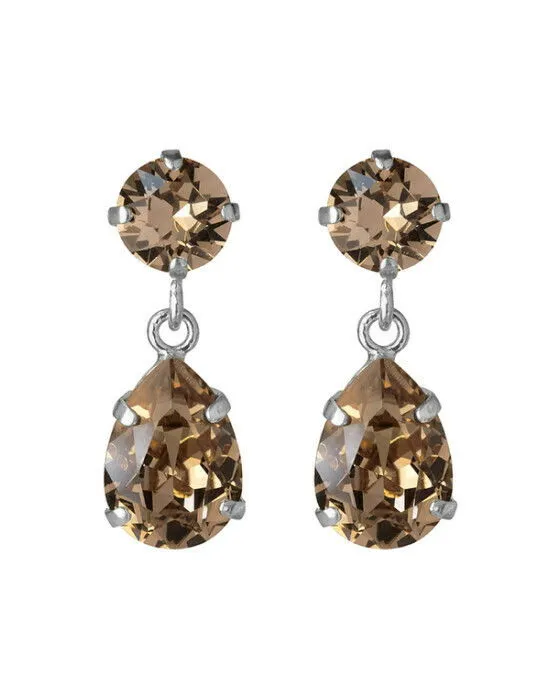 Bild 1 för Mini Drop örhängen greige rhodium