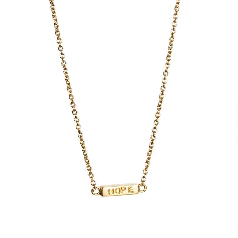 Alternativ bild 0 för Mini Me Hope Halsband Guld 42-45 cm