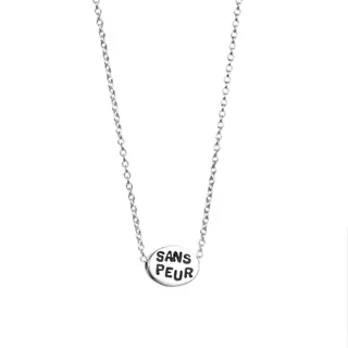 Produktfoto för Mini Me Sans Peur Halsband Silver 42-45 cm