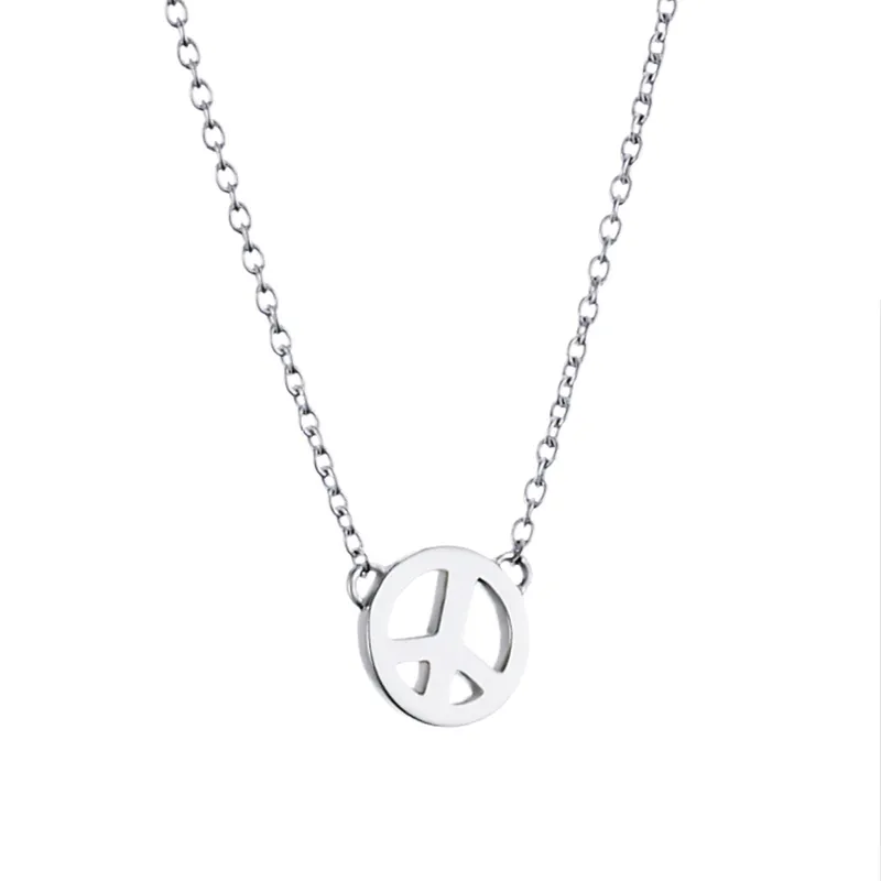 Alternativ bild 0 för Mini Peace Halsband Silver 42-45 cm