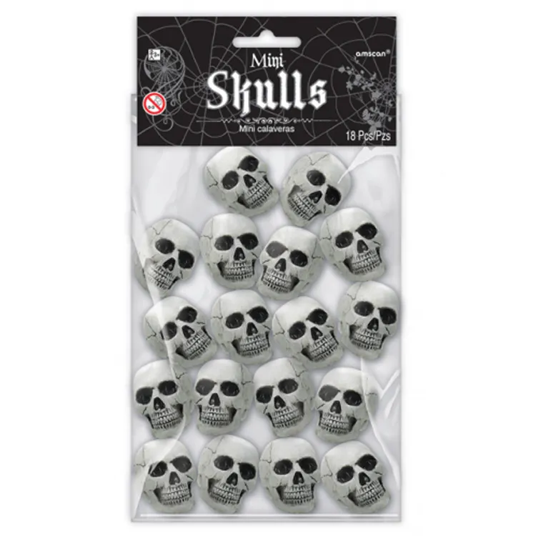 Alternativ bild 0 för Mini Skallar Trick Or Treat Plast 5 x 2.54 cm 18-pack