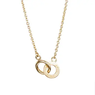 Produktfoto för Mini Twosome Halsband Guld 42-45 cm