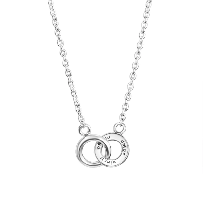 Alternativ bild 0 för Mini Twosome Halsband Silver 42-45 cm