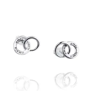 Produktfoto för Mini Twosome Örhänge Silver